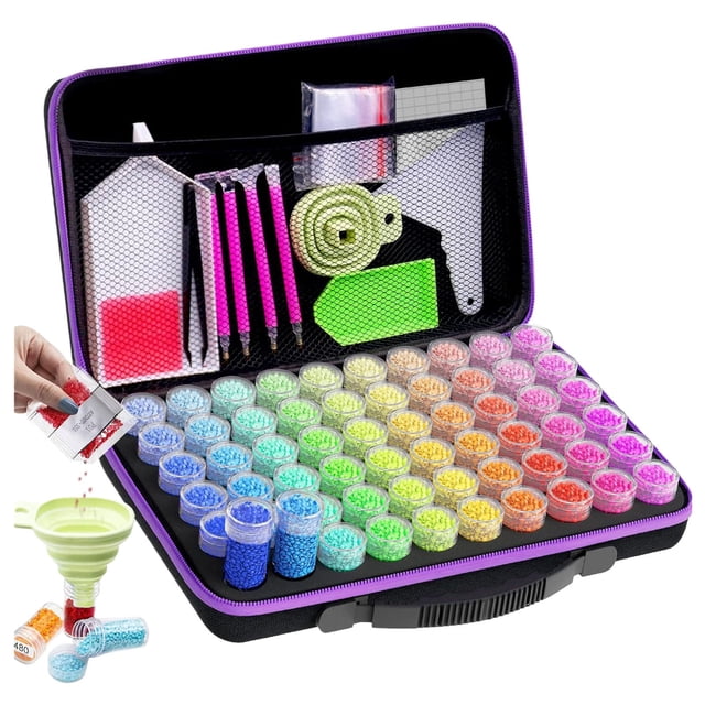 New DIY Diam.ond Painting Tool Storage Bag With 30/60/120 Bottle Sized Tool Kits Stationery Cards And Envelopes Set Men