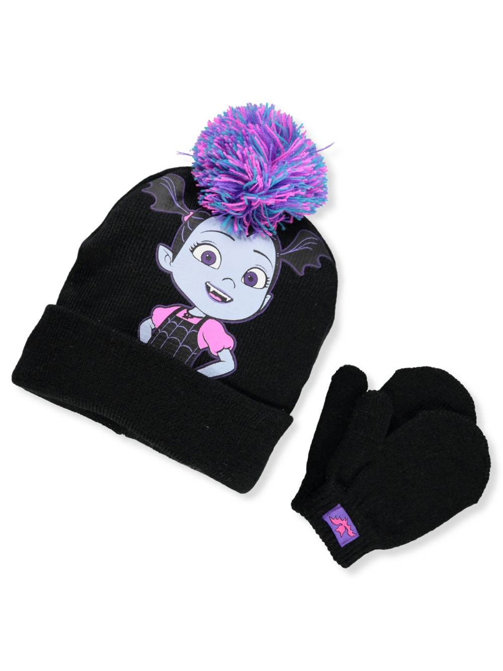 VAMPIRINA pompom hat and gloves set Bobble hat Vampirina and gloves for children 