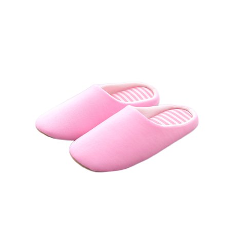 

Lacyhop Unisex Winter Comfort Home Slipper Flat House Slippers Casual Slip On Pink 38-39