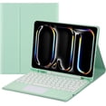 thumbnail image 1 of Funda con teclado táctil para iPad Pro de 11 pulgadas 2024 (5.a generación) con portalápices - Teclado Bluetooth táctil magnéticamente desmontable, 1 of 7