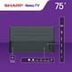 thumbnail image 4 of TV Sharp 75 Pulgadas Roku 4K Ultra HD Smart TV LED 4T-C75EL8UR, 4 of 4