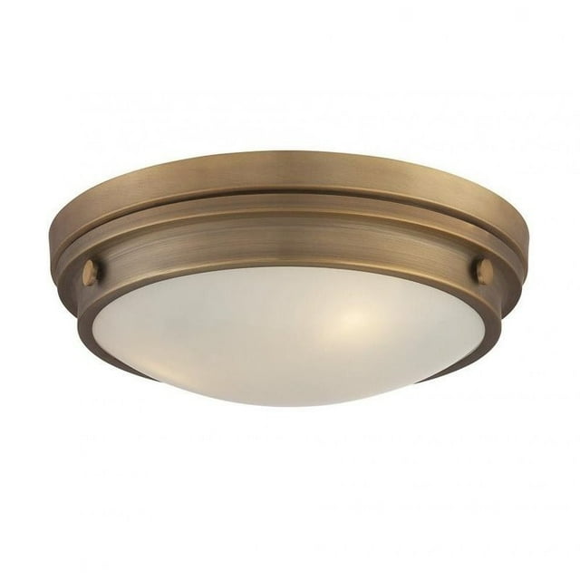 Savoy House Lucerne Flush Mount in Warm Brass