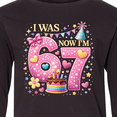 thumbnail image 4 of Inktastic I Was 6 Now I'm 7 Birthday Long Sleeve Youth T-Shirt, 4 of 5