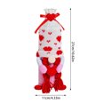 thumbnail image 2 of Romantic Bottle Cover Sleeve - 1 Pack Plush with Heart & Bow Decor for Valentine's Day Wedding Birthday Party Tabletop, Dining Table Decoration & Festive Gift Idea, 2 of 7