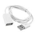 thumbnail image 3 of Naierhg White PVC Metal USB 2.0 Male to Female Extension Adapter Cable Cord 1m 3Ft, 3 of 8