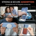 thumbnail image 4 of KOMI for Samsung Galaxy S25+/ S25 Plus Case with Stand, Slim Liquid Silicone Phone Cases for Galaxy S25 Plus Compatible with MagSafe Magnetic Ring Kickstand Case Full Camera Protection, Light Blue, 4 of 5