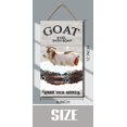 thumbnail image 3 of Wooden Hanging Sign Goat Bath Soap Vintage Wall Art Goat Lovers Gift Rustic Wooden Wall Decor for Home Office Cafes Bars Funny Bathroom Decor Shabby Signs 6x12 Inches, 3 of 5