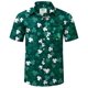 thumbnail image 1 of Camisa Arvilhill para hombre con estampado de trébol del Día de San Patricio, verde oscuro, 1 of 8