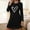 Black, variant on Sleep Shirts for Women Soft Long Sleeve Fall/Winter Night Shirts for Women Sleepwear Loose Fit Print Sleep Shirt