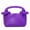 Purple, variant on Acrylic Candy Color Beaded Donut Handle Handbag Evening Purse for Wedding Party