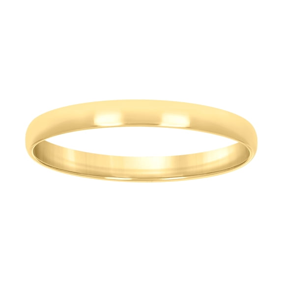 10kt Yellow Gold Unisex 2mm Regular-Fit Bridal Anniversary Engagement Wedding Band Ring Size 10