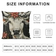 thumbnail image 5 of PRATYUS Cow Gifts for Cow Lover,Cow Farmhouse Throw Pillow Covers Cow Pillow Cases for Farmhouse Home Decor,Decorative Cow Pillows for Couch,Cow Print Pillow Covers 24x24in, 5 of 5