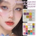 thumbnail image 3 of 16/25 Colors Shimmer Glitter Sequins Eyeshadow Long-lasting Makeup Makeup Professional, 3 of 8