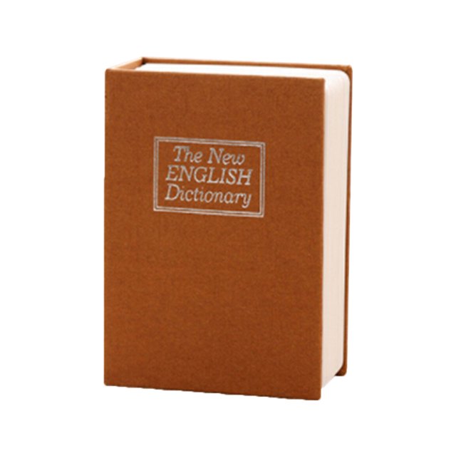 HeroNeo English Dictionary Shape Cash Money Saving Box Safe Book Coin