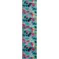thumbnail image 2 of Rugs.com Azalea Collection Rug – 12 Ft Runner Aqua Medium Rug Perfect For Hallways, Entryways, 2 of 8