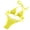 Yellow, variant on Women Rhinestone Bathing Suit Sexy High Cut Swimwear-2 Pieces-Halter Bikinis Set
