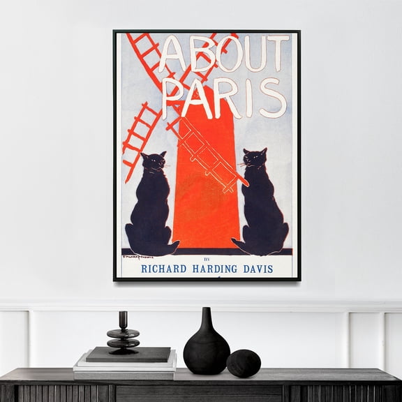 About Paris - 1895 | Edward Penfield | Premium Fine Art Print | 19th Century American | Illustration, American Golden Age | Portrait