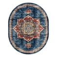 thumbnail image 3 of Unique Loom Utopia Collection Area Rug - Helios (7' 11" x 10' Oval Dark Blue/Beige), 3 of 7