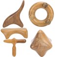thumbnail image 1 of Masajeador De Cuerpo De Madera Fragante 5 Piezas Masaje De Raspado Corporal Duradero Hermoso Para Herramienta De Masaje De Raspado Para Hombres Mujeres Para Trabajadores ANGGREK Otros, 1 of 8