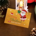 thumbnail image 6 of AuroraX Gift Card Yellow DIY Decorative Santa Claus Christmas Cards Blank Notecard House Christmas Holiday Decor, 6 of 6