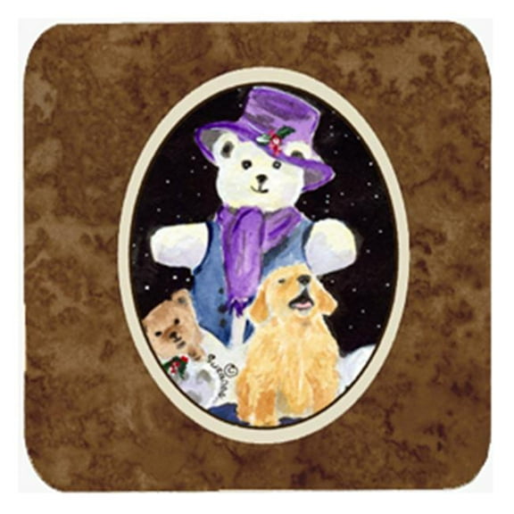 Golden Retriever Foam Coasters, Set - 4