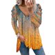 thumbnail image 4 of Camisas Para Mujer Camisetas de Gran Tamaño Manga Larga Estampado de Moda Camiseta Suelta Blusa Cuello en V Tops Casuales Odeerbi ODB134123, 4 of 6