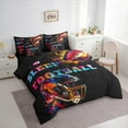 thumbnail image 3 of Manfei American Ball Sport 7-Piece Twin Bedding Sets,Teens Rugby Sport Bedding Comforter Set,Rainbow Splash Ink Sheet Sets For Boys,Luxury Bedroom Decor Reversible, 3 of 8