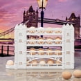 thumbnail image 3 of 30-Egg 4-Tier Fridge Egg Rack - Plastic Automatic Rolling Egg Holder for Refrigerator, Space-Saving Egg Storage Rack, Durable Kitchen Fridge Egg Organizer for Counter & Door, 14*9*3in, C, 3 of 7