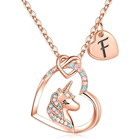 Janrevotw Love Letter Necklace Heart Pendant Necklace, Perfect Gift Of Love For Girlfriend, Mom, Wife, Daughter, Family And Friends.