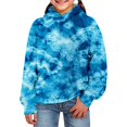 thumbnail image 3 of Kiijoy Toddler Girls' Tie Dyed Hoodie Cute Casual Comfy Hooded Sweatshirt, Sizes 2-3, 3 of 3