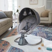 Monbebe 5-Mode Baby Swing with Bluetooth, Castle Point