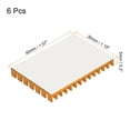 thumbnail image 2 of Uxcell Electronic Radiator Aluminium Heatsink 30x40x5mm Gold Tone Pack of 6, 2 of 6