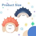 thumbnail image 3 of 3 Pack Baby Shower Cap Adjustable Silicone Bathing Crown Waterproof Shampoo Hat Shower Bathing Protection Bath Cap for Toddler, Baby, Kids, Children Washing Hair, Red Blue Yellow, 3 of 8