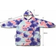 thumbnail image 5 of Krifey Oversized Sherpa Hooded Wearable Blanket Hoodie, Cozy Sweatshirt with Giant Pocket (Big Girls, 2XL), 5 of 6