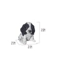 thumbnail image 4 of Garden Decor Animal Statue Black & White Cocker Spaniel Statue, 4 of 5