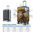 thumbnail image 2 of Travel Luggage Cover Protector - Cute Cow Sunflower Crown A Anti-Scratch Suitcase Covers Fits 18-32 Inch Luggage, 2 of 5