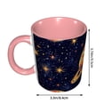 thumbnail image 3 of Planet Galaxy Coffee Mug Fun Custom Ceramic Mugs 11oz Pink, 3 of 5
