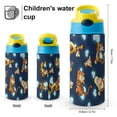 thumbnail image 2 of Winnie The Pooh Tiger Insulated Stainless Steel Water Bottle with Straw Vacuum Reusable Leak Proof Water Cup, 2 of 8