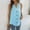Sky Blue, variant on Idoravan Tank Tops for Women Clearance Women's Sleeveless Solid Color Sexy V-neck Lace Casual Fashion Loose Tank Top