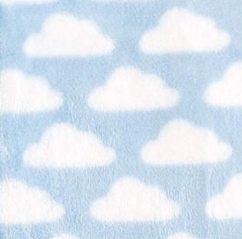 Hudson Baby Infant Boy Plush Sleeping Bag, Sack, Blanket, Blue Clouds Plush, 18-24 Months