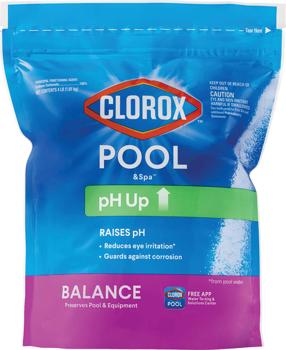 Clorox Pool&Spa pH Up for Increasing pH Levels in Swimming Pools, 4 lb Bag