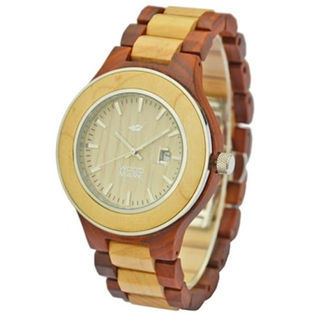 Wood Mark ZS-W1000A Mens Voyager Red Sandalwood Watch & Maple wood Watch