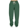 thumbnail image 2 of Patlollav Joggers for Womens Fleece Pants Casual Loose Sports Sweatpants Ankle Banded Trousers, 2 of 6
