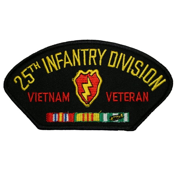 United States Veteran Vietnam 25th Infantry Wearable Iron On Patch 3 x 5 Inches