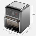 thumbnail image 3 of Chefman ExacTemp 11.5-Litre (12-Quart) 5-in-1 Air Fryer with Integrated Smart Thermometer, 28 Presets - Black, New, 3 of 9