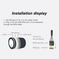 thumbnail image 4 of Liquid Cooler LCD, 2.1 Inch Watercooler Screen Stepless Dimming  For Gaming, 4 of 8
