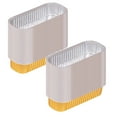thumbnail image 1 of 2PC Picnic Trays For Food Disposable Aluminum Foil Tin Box Aluminum With Lid Rectangular Tin Foil Packing Box 200ml Aluminum Mini Loaf Baking Pans For Cooking Baking Meal Prep Take Out Etc Gold, 1 of 9