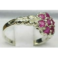 thumbnail image 5 of LBG 925 Sterling Silver Real Genuine Ruby Womens Band Ring - Size 10, 5 of 5