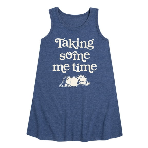 HYBRID APPAREL - Peanuts - Taking Some Me Time - Toddler & Youth Girls A-line Dress
