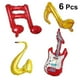 thumbnail image 3 of 6pcs Musical Instrument Mix Music Note Foil Balloons Aluminum Balloons For Band School Concert Decoration Party Birthday, 3 of 4